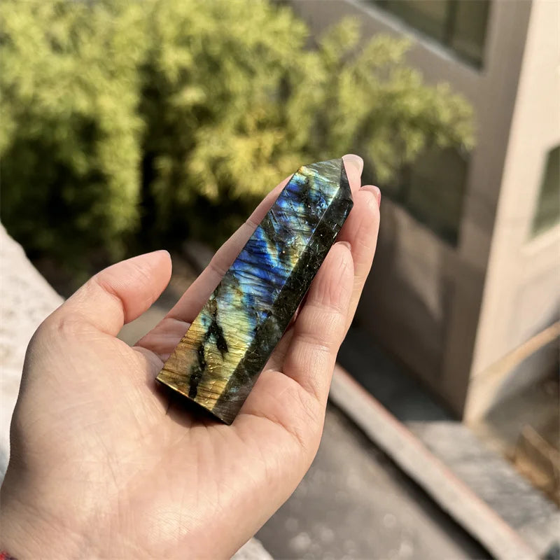 Wholesale Bulk Fengshui Stone Healing Sheen Labradorite Point for Sale
