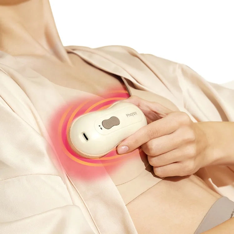Hot Sale Wearable Female Vibrating Breast Massager Whole Beautiful Breast Massage Device Lactation Massagers With Heat