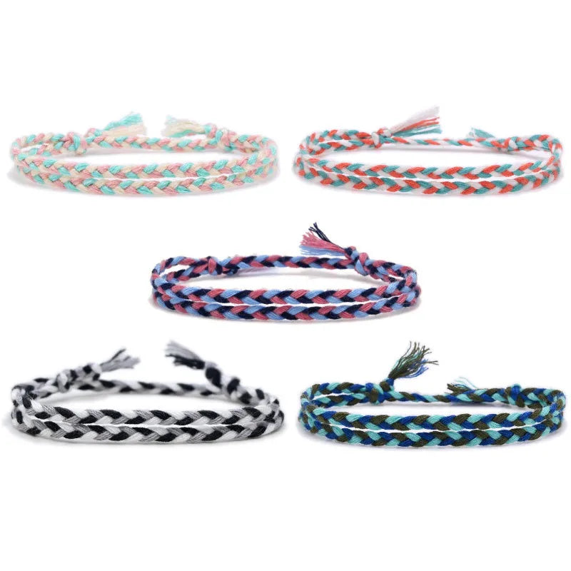 INS Style Adjustable Tassel Bracelet Fashion Jewelry Bracelets Hand Woven Bracelets for Girls