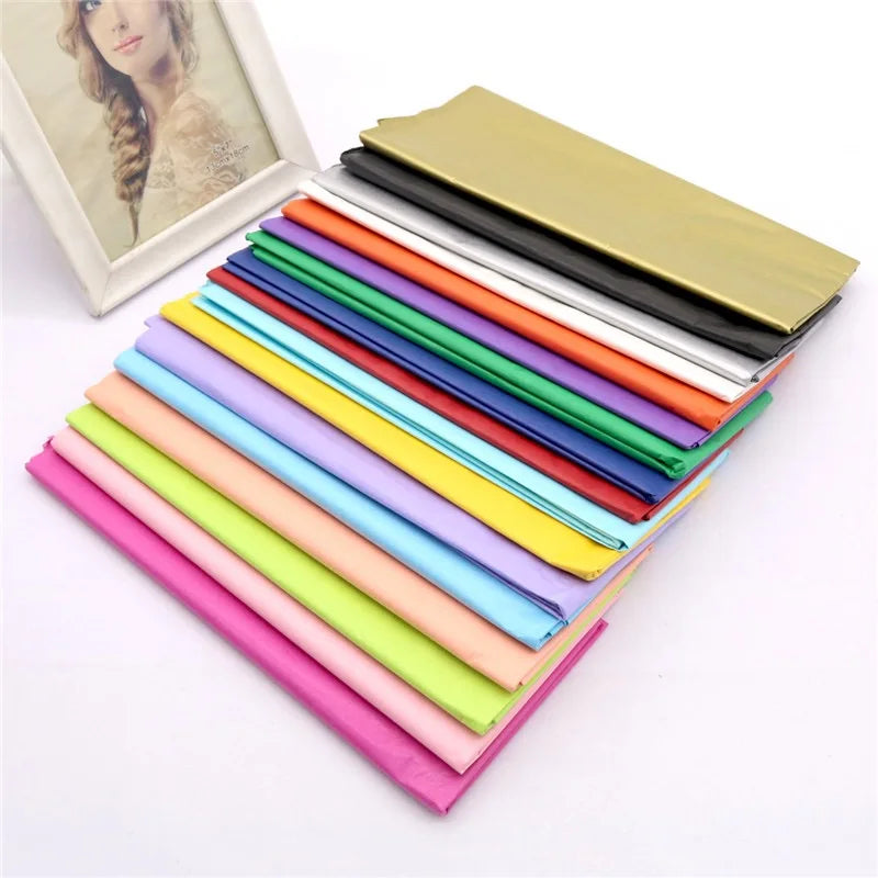 Cheap Manufacturer 14gsm Colorful Packing Wrapping Gift Tissue Paper