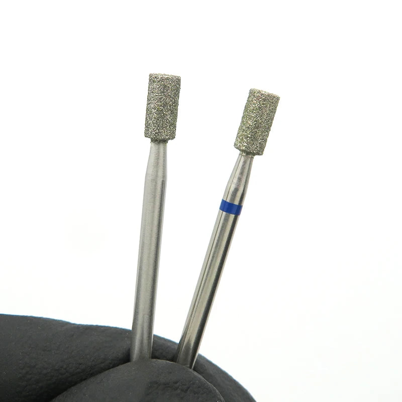 MBA Hot Selling Small Barrel Diamond Burr Medium Grit Cuticle Push Lift E-file Nail Bit