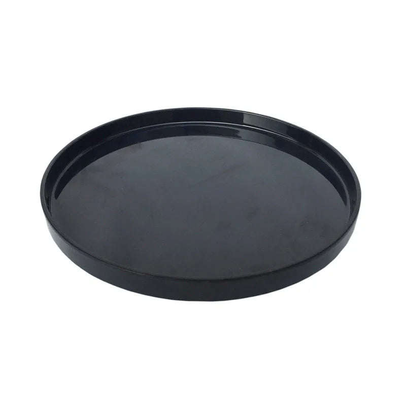 AIMI Hotel Restaurant 9 Inch Melamine Service Tray Black Eco-Friendly Minimalist American Style Fujian Business Gift AMT-4801