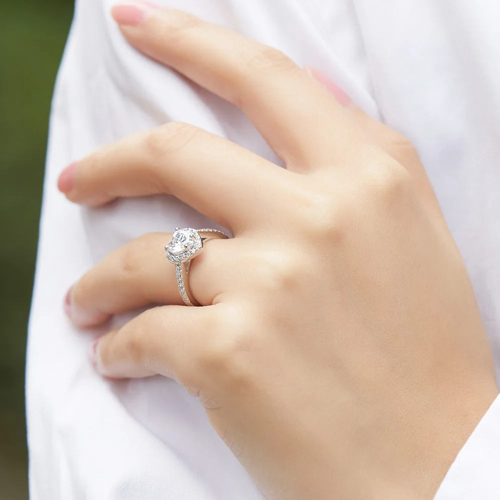 Wholesale Vintage S925 Sterling Silver Luxury CZ Zircon Engagement Wedding  Jewelry Rings for Women