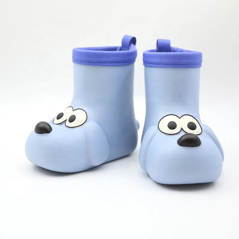 Cute Dogs OEM Children EVA Rain Shoes Wholesale Trendy Unisex Kids Rainboots Fashionable Rubber Rain Boots With Custom Design