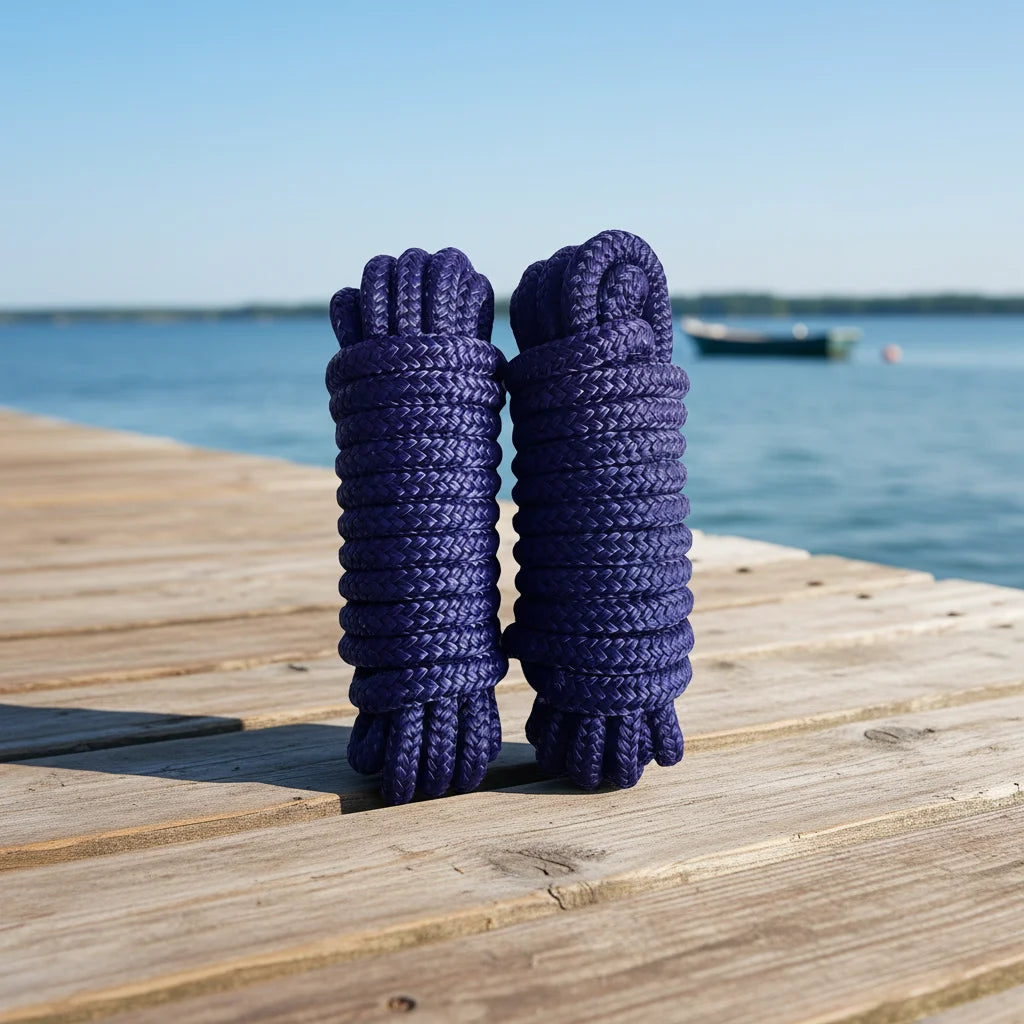 High Strength Double Braided Polyester Boat Rope 1-30mm Diameter 16/32/48 Strands