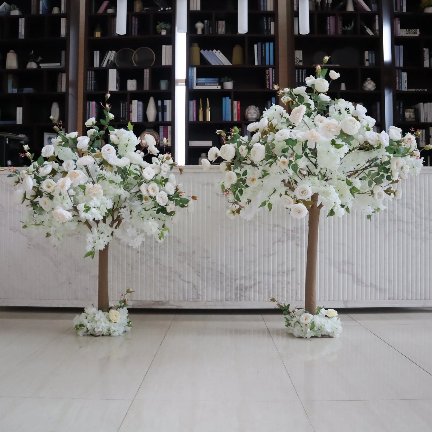 L505 Wedding Table Centerpiece Plants Restaurant Romantic Decor Roses Faux Silk Fake Flowers 1.2m 1.5m Artificial Rose Trees