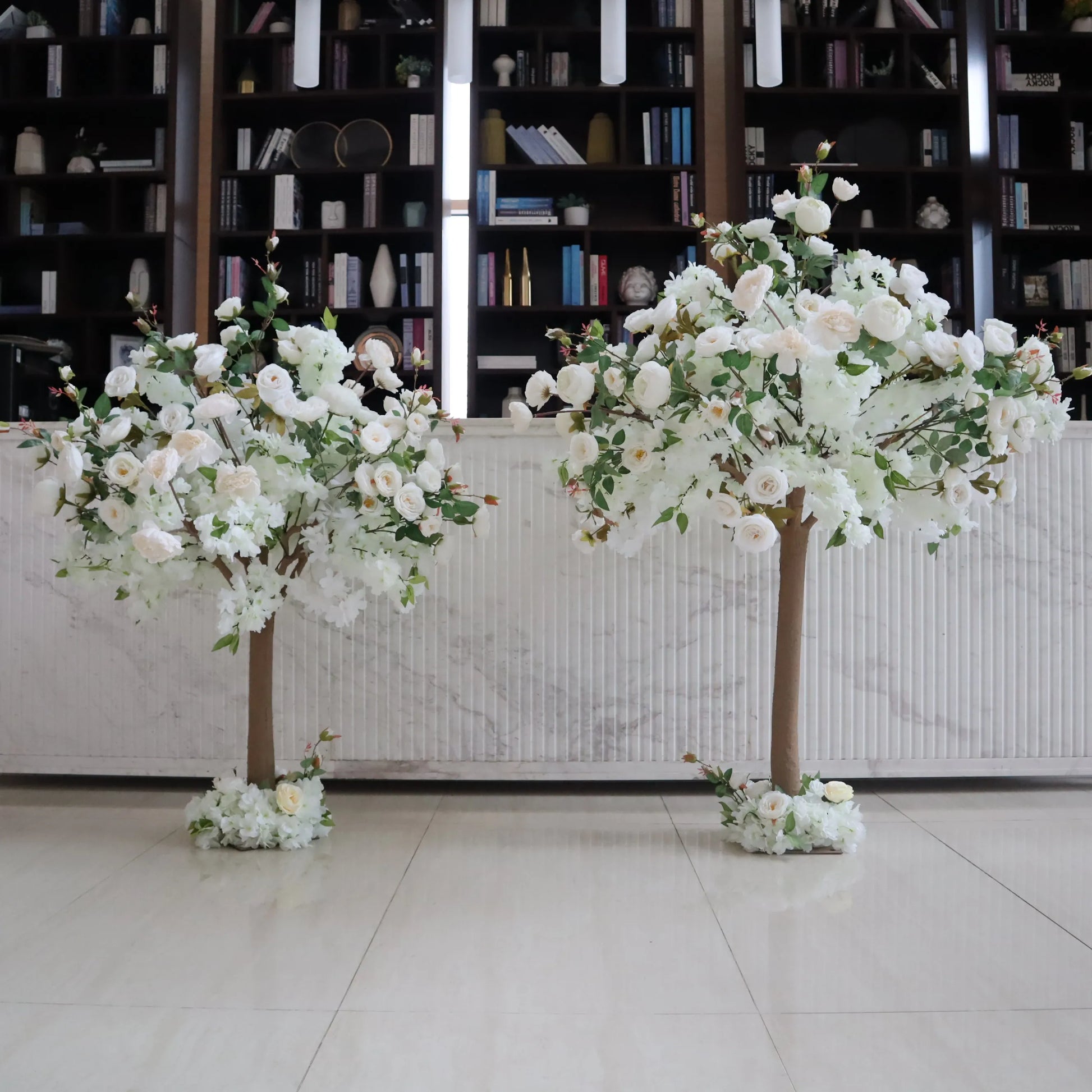 L505 Wedding Table Centerpiece Plants Restaurant Romantic Decor Roses Faux Silk Fake Flowers 1.2m 1.5m Artificial Rose Trees
