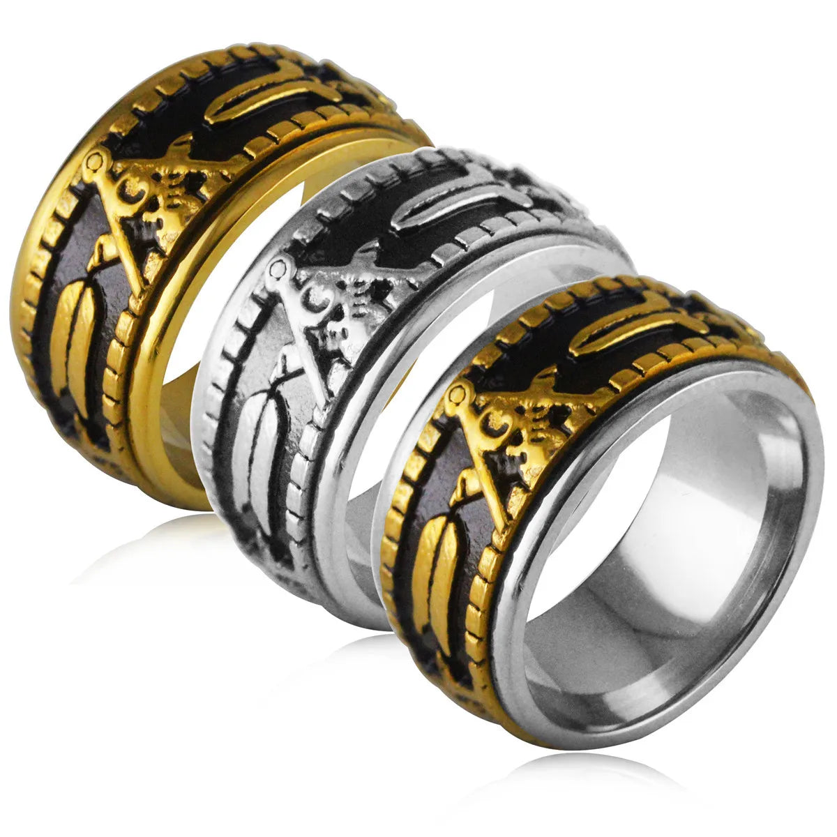 YK High Quality Personalized Hot Selling Fashionable Stainless Steel Cast Ring Trendy Men's Jewelry Wholesale