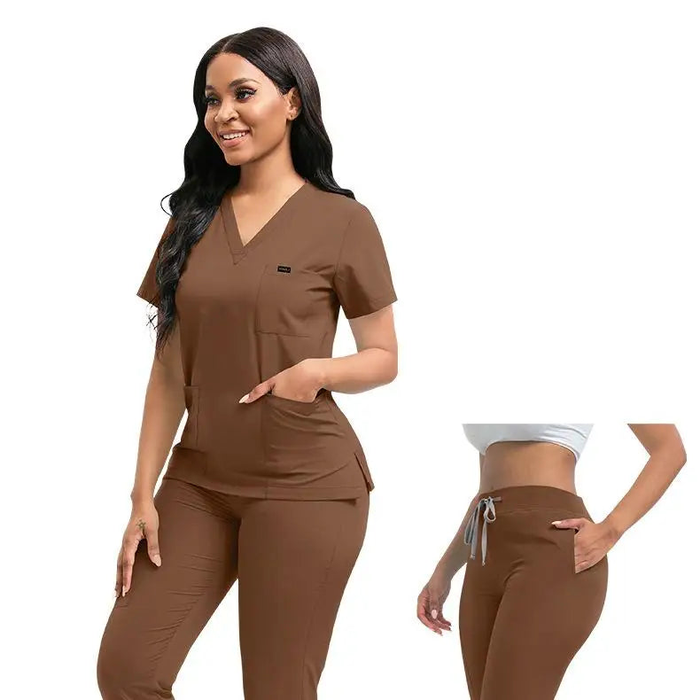 Ready Made 42122 Stretchy 3 Pieces Set 120gsm Modern Office Suits Women Suits Office Formal Dress for Church Stretch Scrubs