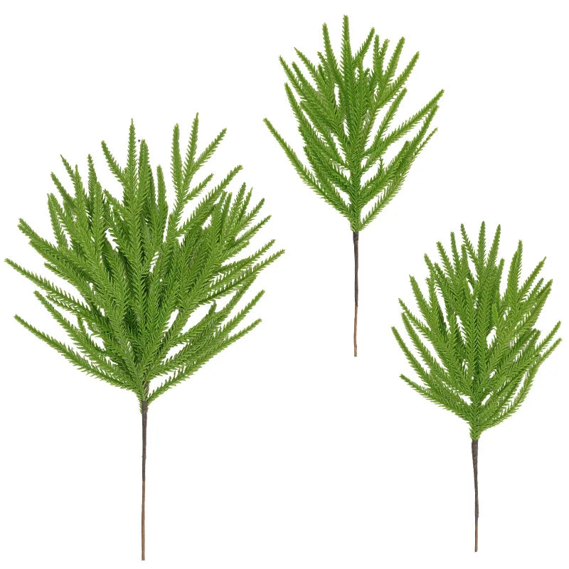 18 Inch Christmas Pine Branches Artificial Christmas Green Branches DIY Xmas for Christmas Tree Indoor Outdoor Home Decoratio