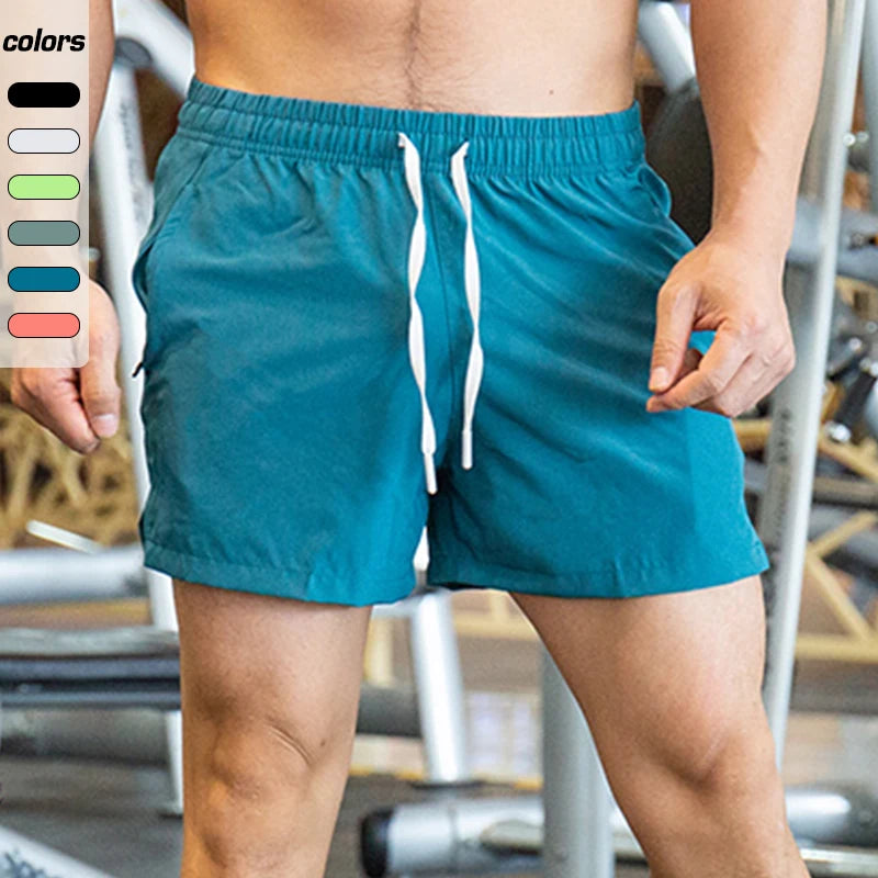 Custom Logo Activewear Men Summer Casual Polyester Sports Shorts Running Jogger Boxer 5 Inch Sweat Gym Shorts