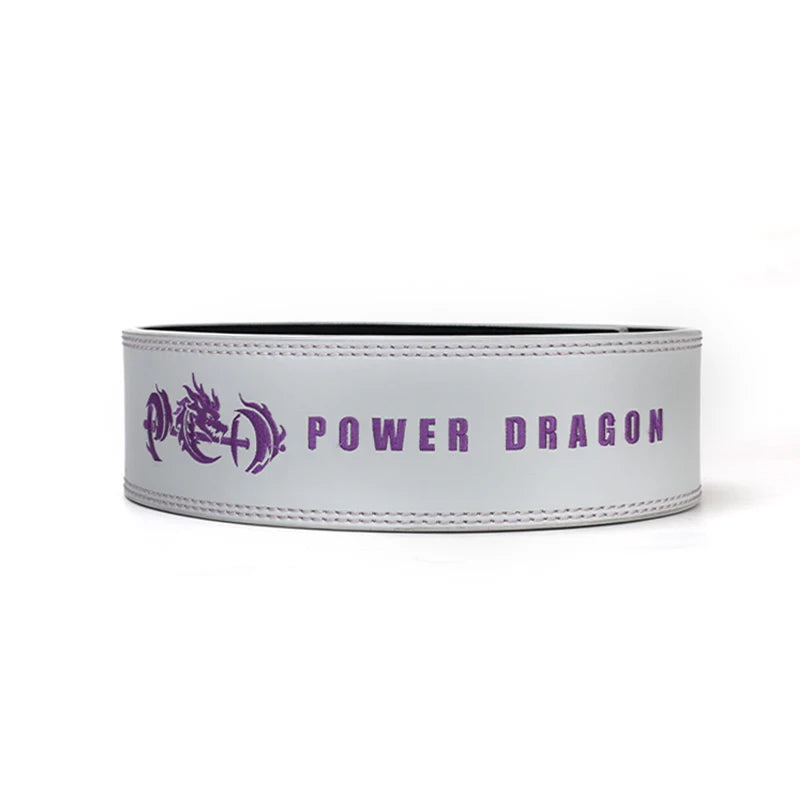 PD 10mm Cow Leather Embroidery Powerlifting Belt Weightlifting Powerlifting Lever Belt Gym Lifting Belts