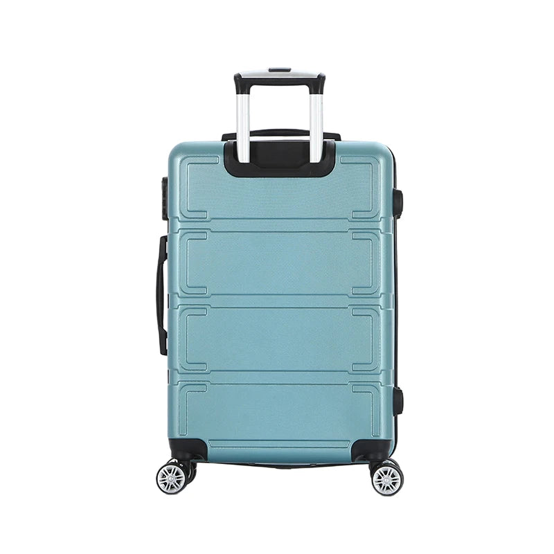 Skd Manufacturer's Luxury New Style 20 24 28 Inches Waterproof ABS PC Material Luggage Aluminum Trolley 4-Wheel 360