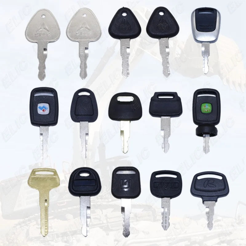 Wholesale Excavator Ignition Switch Key Ignition Key for Sany Yanmar Xcmg Daewoo