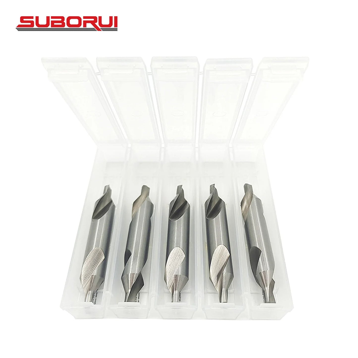 SUBORUI OEM/ODM M2 1-5mm HSS 60-Degree Angle R Type Center Drill Bits for Metal Drilling Holes
