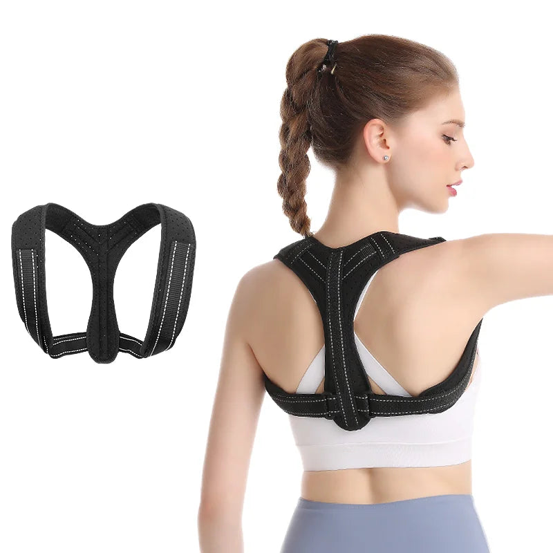 Aolikes Back Support Shoulder Belt for Men and Women Back Posture Corrector for Sports and Work