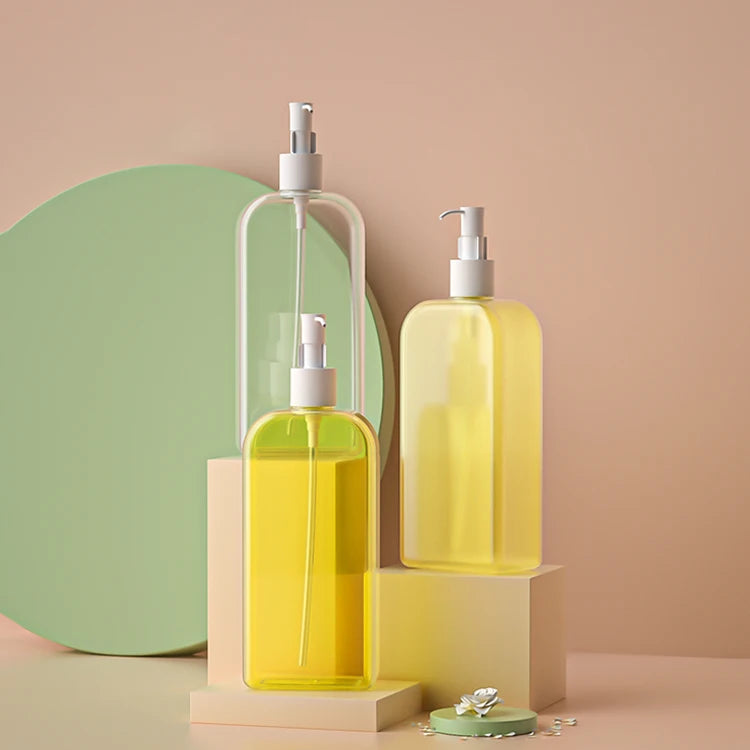 FUYUN 160ml PETG Empty Refillable Plastic Hair Oil Skincare for Lotion Pump Bottle for Skin Care Serum Face Mask (Custom