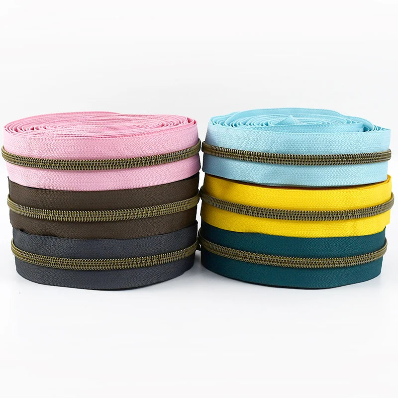 Meetee KY379 5# Nylon Coil Zip Open-end DIY Handbag Garment Backpack Clothes Zip Decorative Sewing Accessories Nylon Zipper