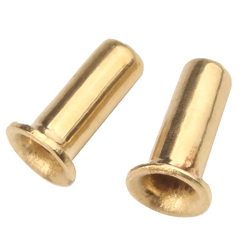M3 M4 M5 Solid Copper Brass Eyelet Hollow Tubular Rivets 2 X 5mm 6mm 12mm 22mm Through Hole Grommets Rivet
