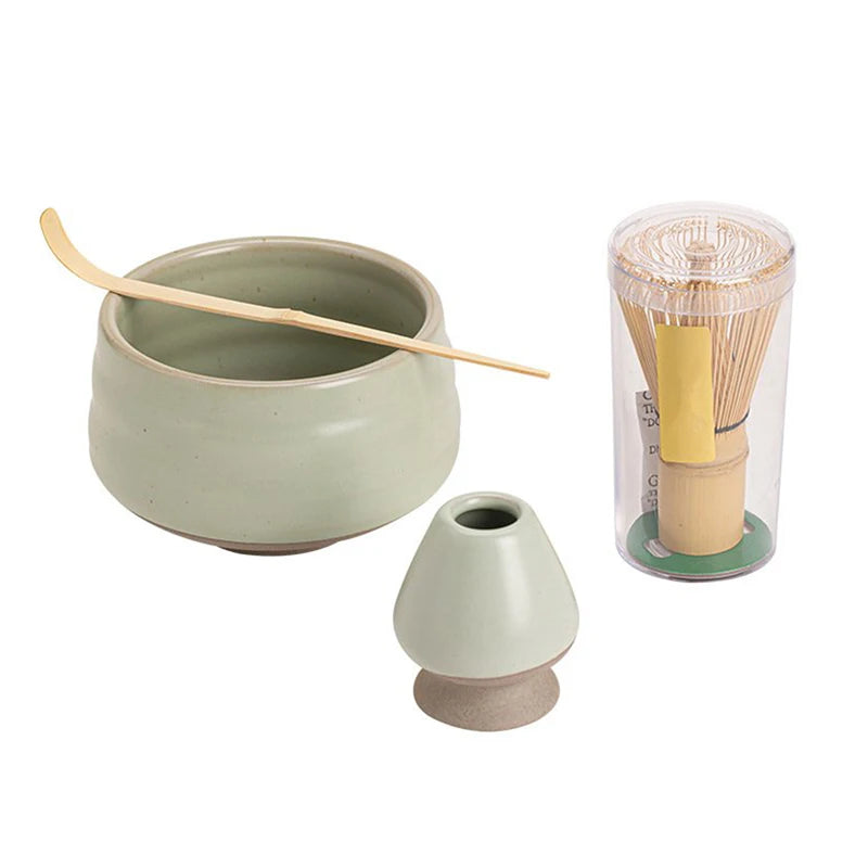 Factory Direct Sale Matcha Tea Ceremony Tools Natural Handmade Bamboo Matcha Tea Whisk Tea Whisk Set