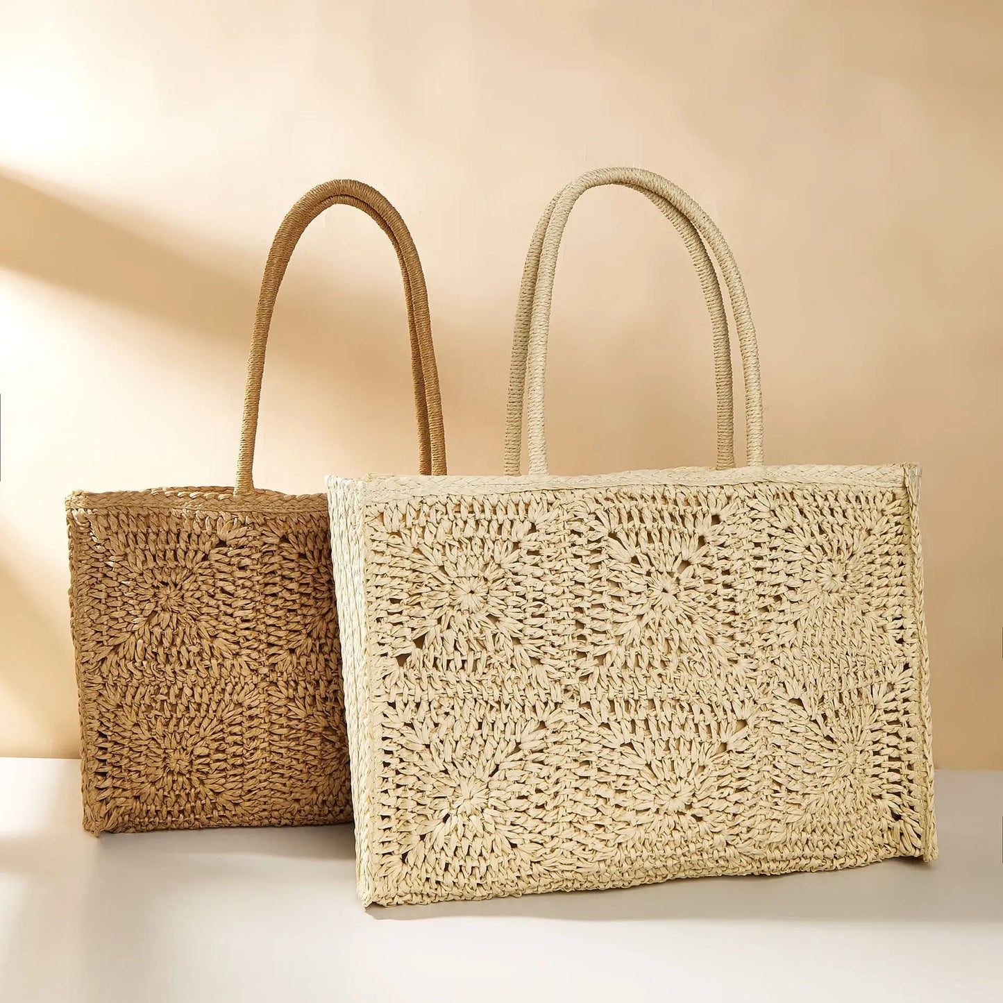Travel Large Exquisite Vacation Luxury Trendy Raffia Summer Women Straw Woven Tote Bag Beach Large Straw Tote
