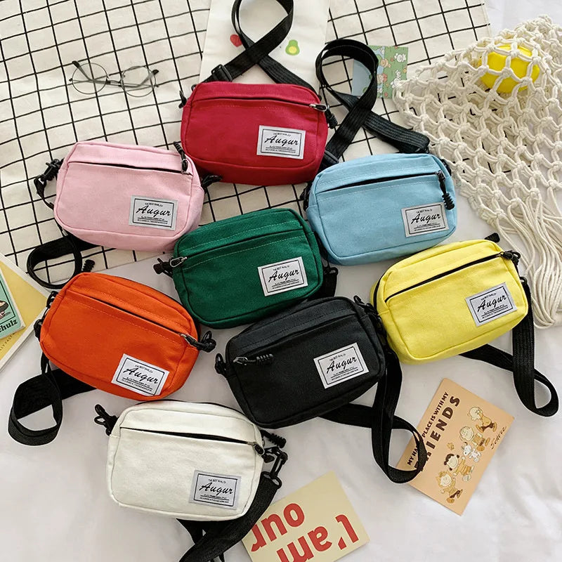 Unisex Crossbody Bag Oxford Cloth Diagonal Shoulder Bags Solid Color Satchels Fashion Leisure Trend Square Sling Handbags Bag