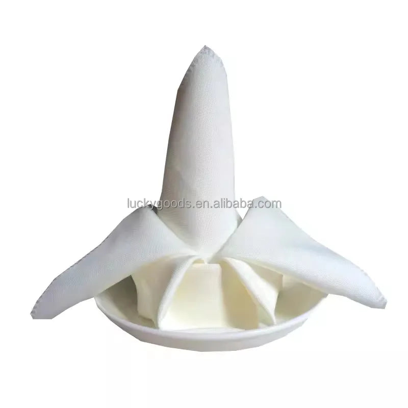 Linen Cocktail Hotel Restaurant Table Napkin Cloth LNP001 Quick Delivery Plain for Wedding Party Airplane Satin Plain Dyed