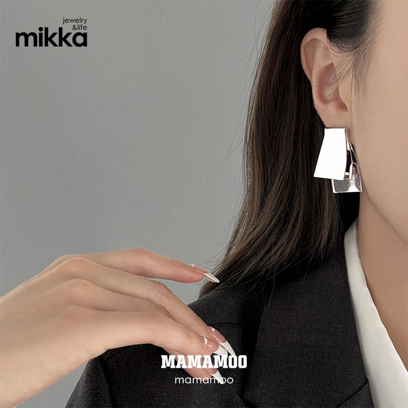 Wholesales Fashion Silver Geometric Vintage Chunky Women Stud Earrings Jewelry Gift