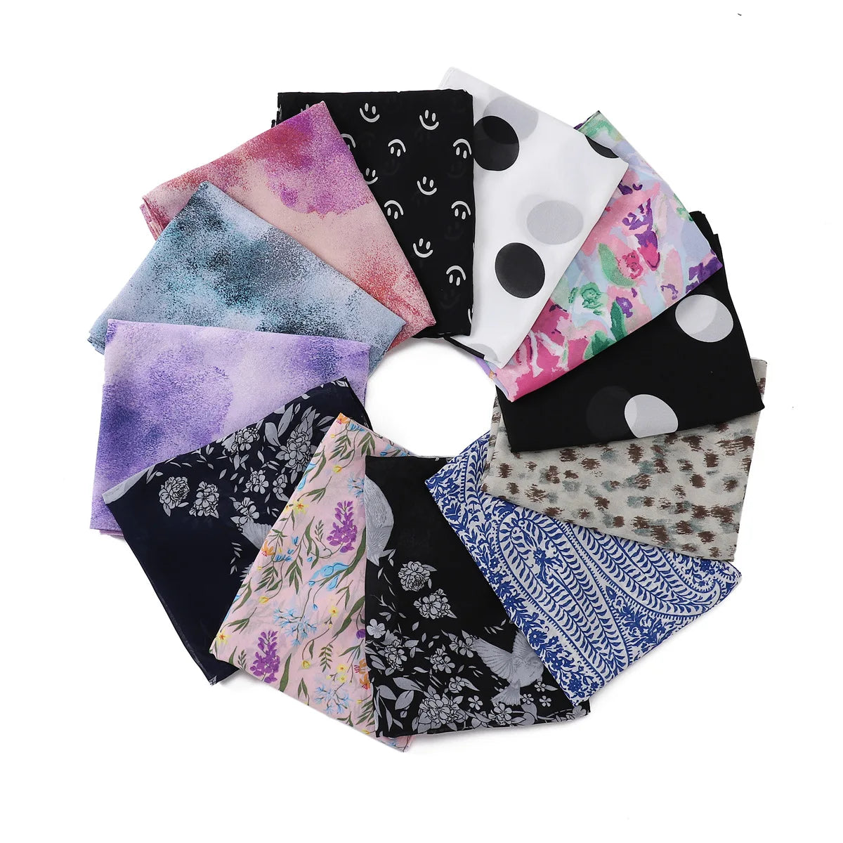 Hot Sell New Fancy Flower Print Chiffon Scarves Shawls Women Long Large Chiffon Turban Floral Pattern Pearl Chiffon Scarf Hij