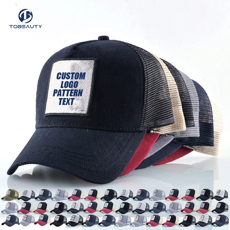 5 Panel Animal Trucker Hat Men Mesh Gorros Eco-friendly Hat Baseball Cap Cartoon Sports Caps Trucker Hat