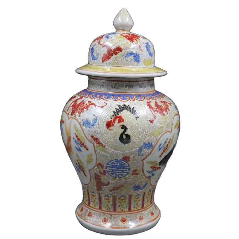 Affordable Luxury Top-Quality Chinese Antique-Inspired Porcelain Spice Jar - a Decorative Ceramic Accent for Home Goods
