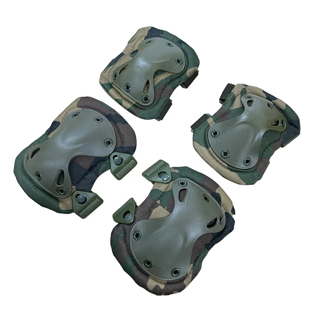 Outdoor Sport protection Anti-fall Skiing Roller Skate Set Riding Protective Motorcycle Knee Guard Gear Elbow Knee Pad