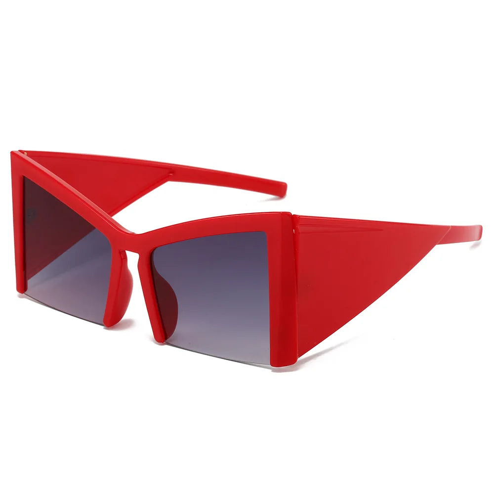 Ins Oversized Cat Eye Shades Fashion Hot Outdoors Beach Accessories Luxury Sunglasses Women Uv400 Custom Own logo Eye Glasses