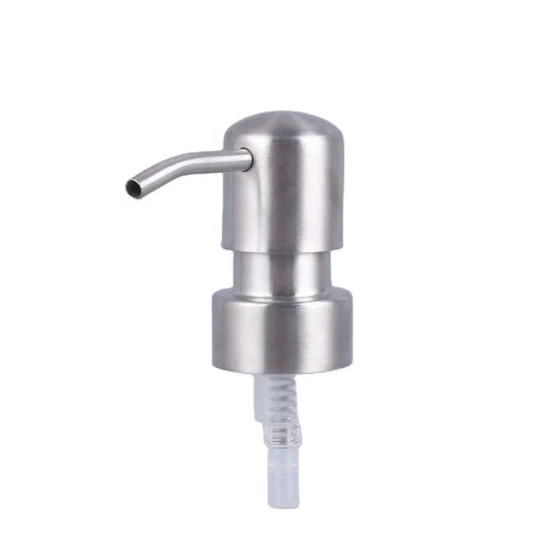 Customized Silver Stainless Steel 24/410 28/400 Pump Sprayer Personal Care Soap Dispenser and Lotion/Oil Dispenser