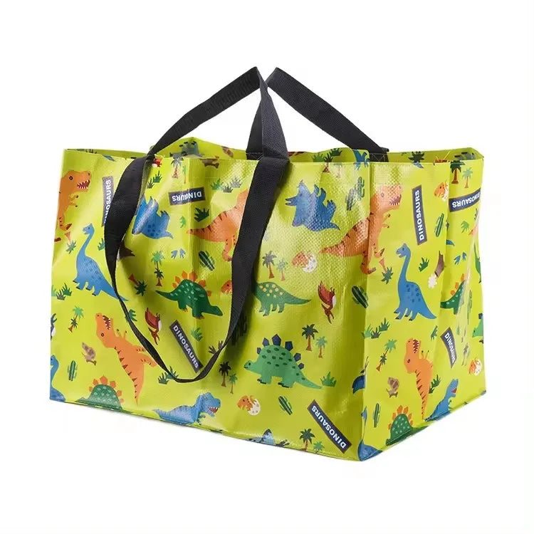 Promotional Custom Eco-friendly Recycled New Design Large Capacity Durable Foldable Laminated PP Woven Shopping Bag
