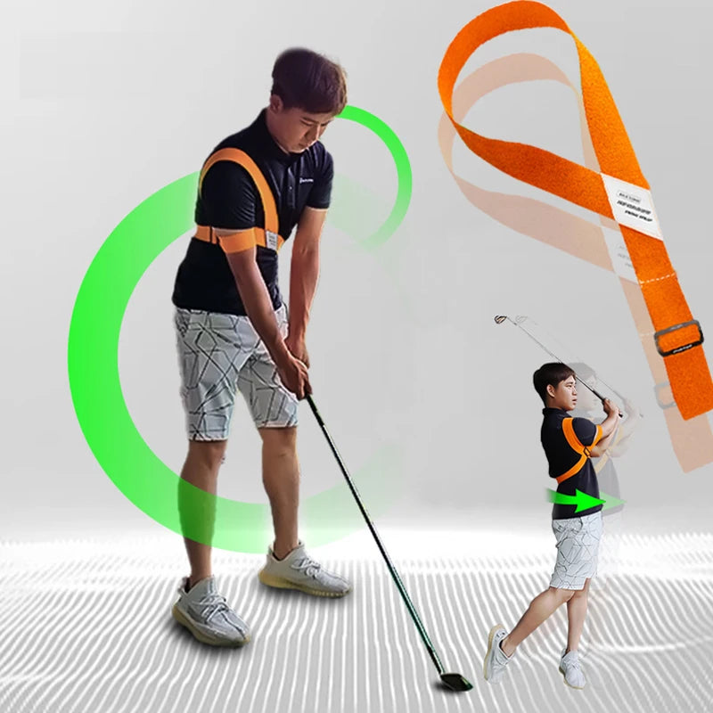 Golf Swing Correction Strap Trainer Aid for Posture Arm Form Practice Men Women Youth Beginners to Improve Golf Swing Accurac