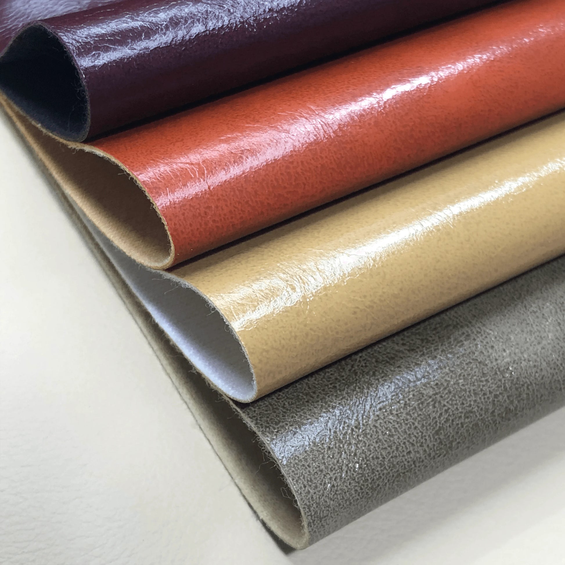 Oil Waxed PVC Leather Imitation Cotton Velvet Bottom Fabric Microfiber Leather  for Sofa Bag Handbag Cosmetic Bag
