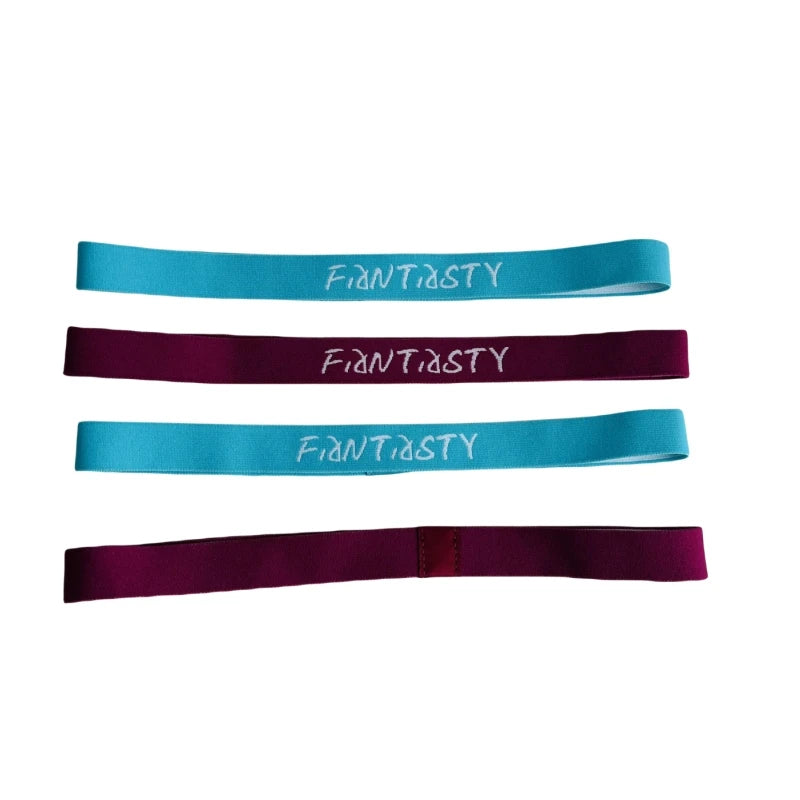 Customized Logo Twill Striped Durable Non-Slip Elastic Skinny Athletic Workout Sport Headbands Running Sweatband