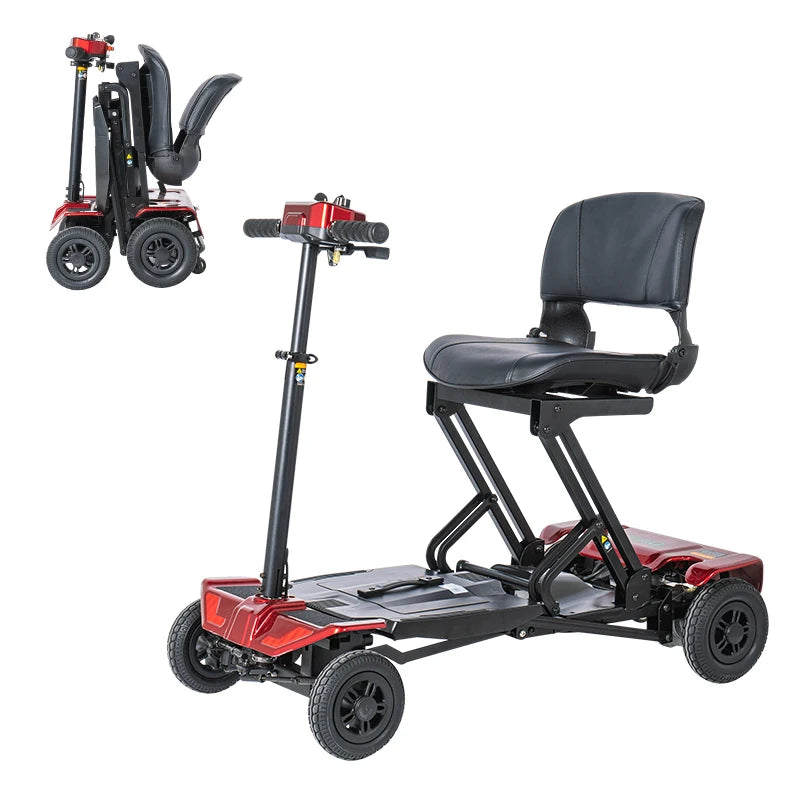 Wholesale Auto Handicapped Lightweight Fold/unfold Electric Mobility Scooter with Remote Control Electric Scooter for Elderly
