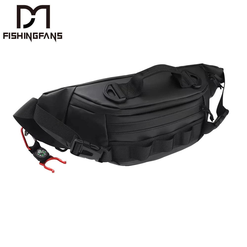 FISHINGFANS 39cm Length Waterproof Fabric Fishing Lure Carry Bag  Equipment Fishing Tackle Bags