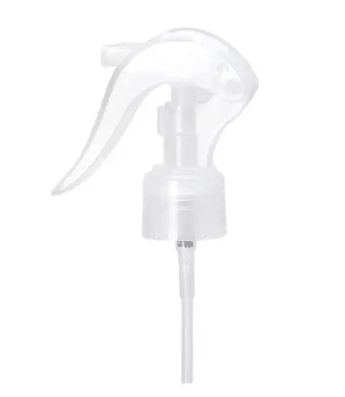 China Good Quality PP All Plastic Mini Spray Trigger 28/410 Pump Sprayer Non Spill Smooth Ribbed Aluminum Closure Bottles