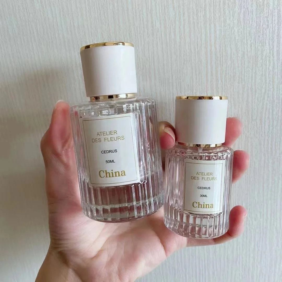 Hot Sale 30ML 50ml Empty Glass Perfume Bottle 50ML Clear Women Mist Sprayer Cosmetic Container Atomizer Fragrance Bottle