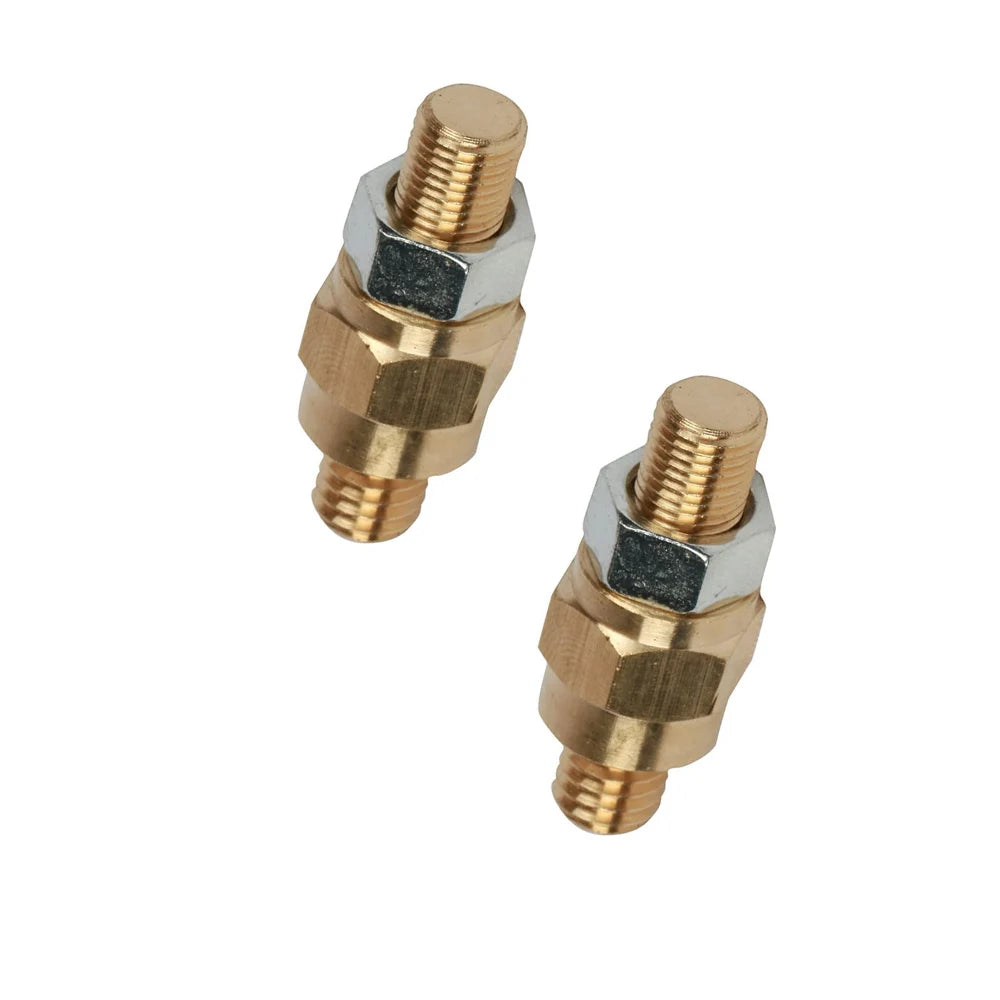 OEM Solid Brass Side Post Battery Terminal Stud Extender 3/8-16 to 3/8-24 Thread Adapter for Car RV