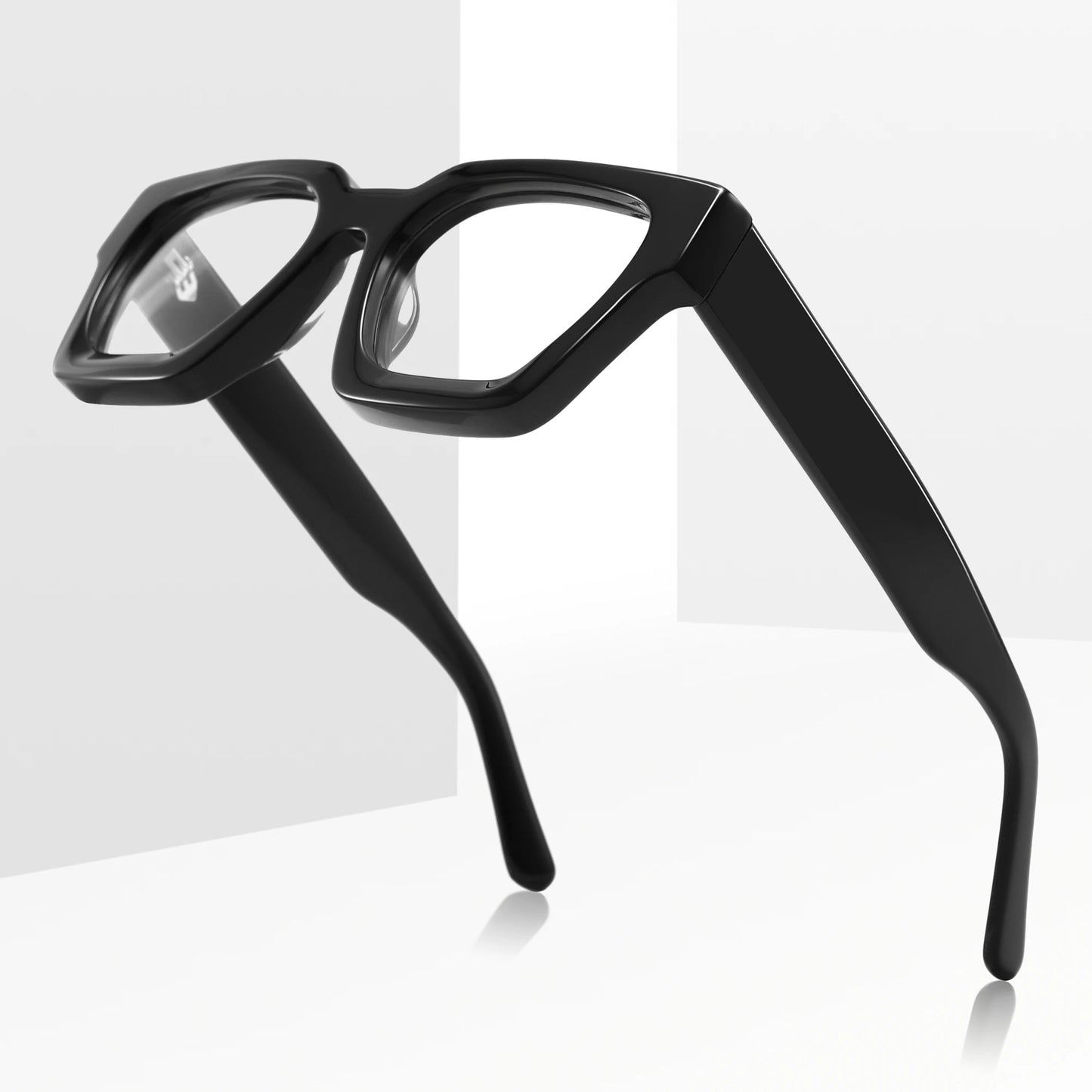 CONCHEN Fashion Brand Designer Luxury Glasses Frame for Men Oversized Heavy Rectangle Eyeglasses Optical Frame