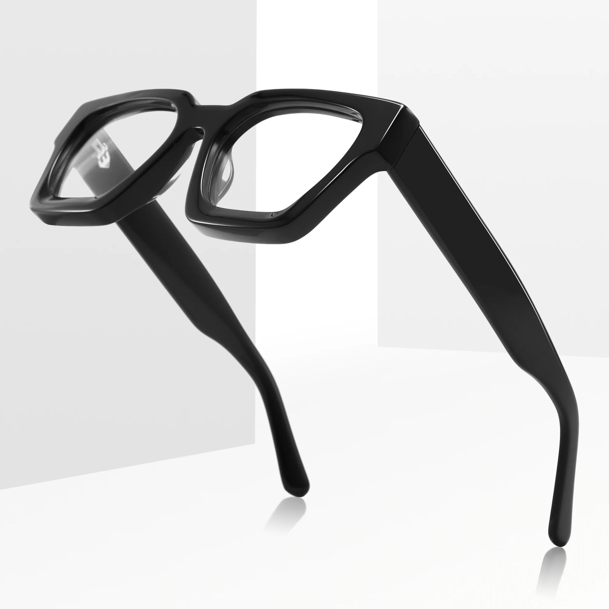 CONCHEN Fashion Brand Designer Luxury Glasses Frame for Men Oversized Heavy Rectangle Eyeglasses Optical Frame