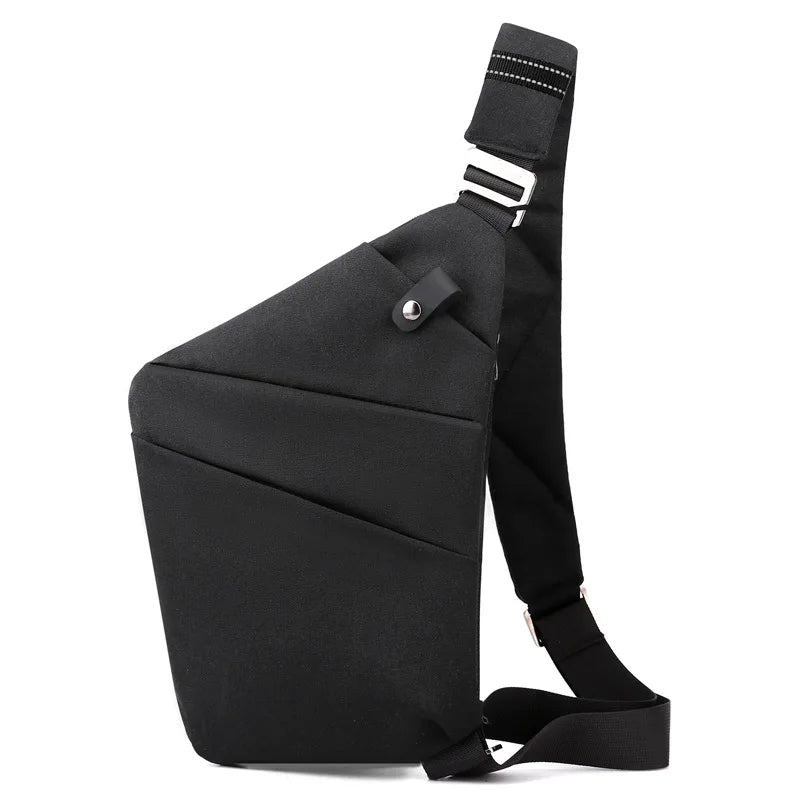 New Fashionable Crossbody Travel Backpack Boys Anti-Theft Chest Gun Storage Bag Waterproof One Shoulder Spanner Polyester