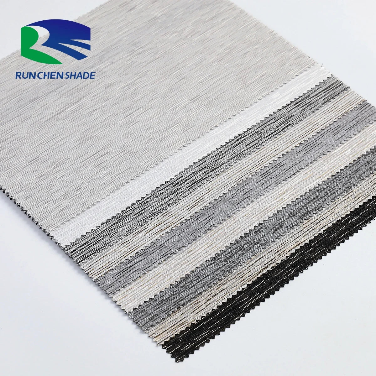 New Design Jacquard Blackout Curtain Fabric Fashion Yarn-Dyed with Built-In Installation Electric Roller Shades for Everyday 
