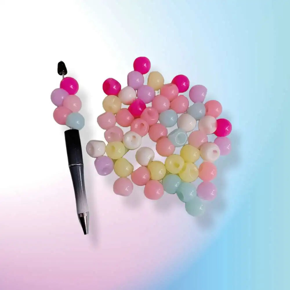 500g Jelly Acrylic Beads Candy Round Spacer Beads for Making Necklace Bracelet Keychain Accessories