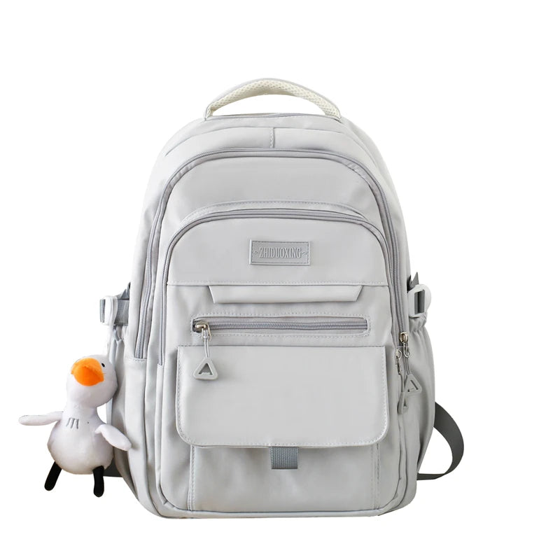 Fashion New Style Outdoor Waterproof Nylon Zipper Backpack Custom School Travel Large Size Casual Backpack