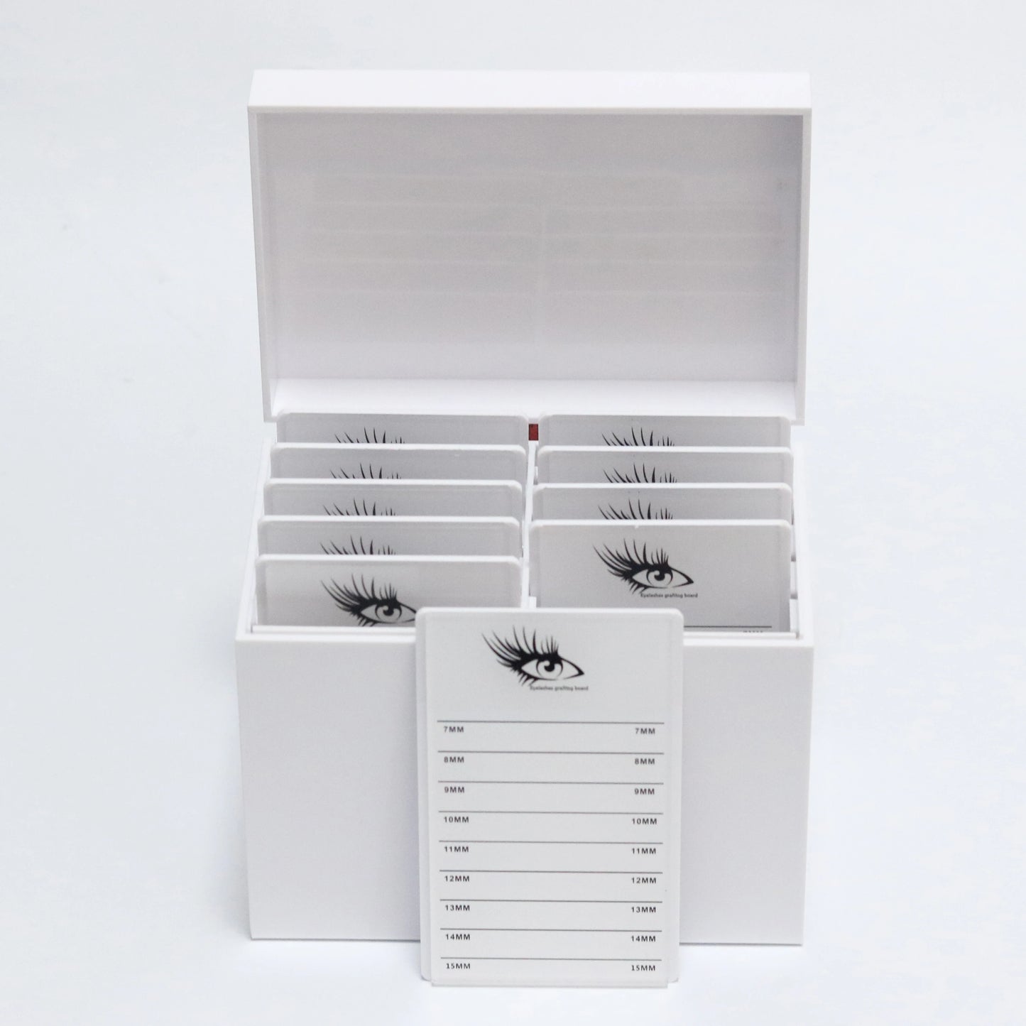 Beauty Salon 10 Layers Acrylic Eyelash Extensions Storage Box Lash Tile Palette Box Eyelash Extension Organizer